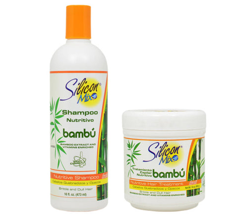 Kit Silicon Mix Shampoo Bambu + Nourishing Mask 2 Units